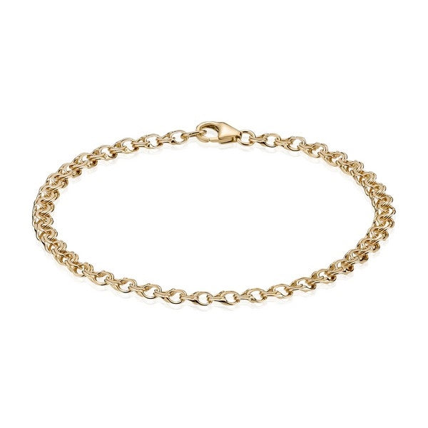 Bismark armbånd i 8 kt guld fra BNH, 3,5 mm 17 cm